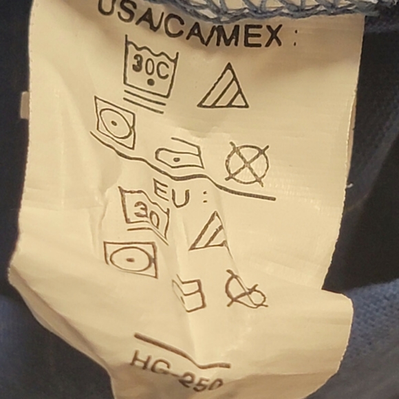 Vintage Chaps Golf Polo Shirt Adult XL Blue Diamond Pattern 1990's - Picture 11 of 12